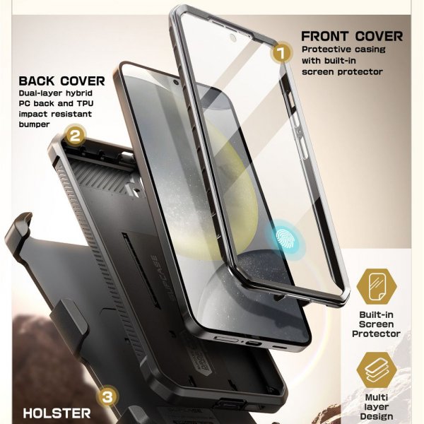 Supcase Samsung Galaxy S25 Plus Deksel UB Pro Svart