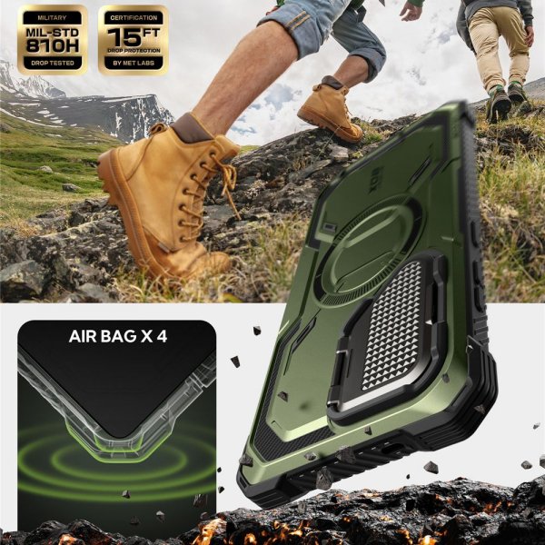 Supcase Samsung Galaxy S25 Ultra Deksel ArmorBox MagSafe Grønn
