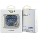 Guess AirPods 4 Deksel Classic Logo 4G Charm Blå