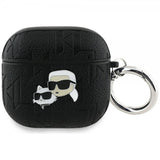 Karl Lagerfeld AirPods 4 Deksel Monogram Karl & Choupette Svart