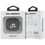 Karl Lagerfeld AirPods 4 Deksel Monogram Karl & Choupette Svart
