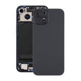 iPhone 15 Plus Bakside Glass med Magnet og Kameralinse - Svart