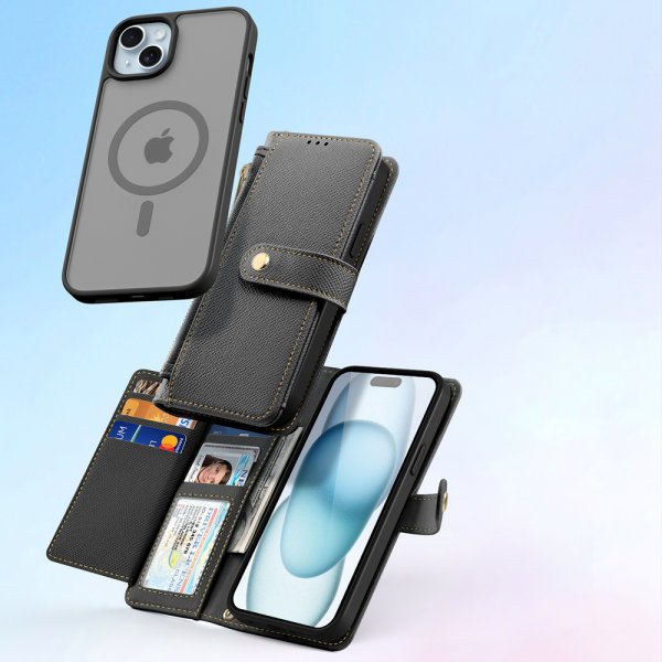 Dux Ducis iPhone 15 Etui 2-in-1 Lawa Series MagSafe Svart