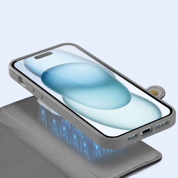 Dux Ducis iPhone 15 Etui 2-in-1 Lawa Series MagSafe Grå