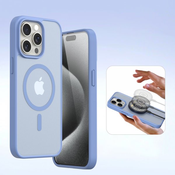 Dux Ducis iPhone 15 Pro Etui 2-in-1 Lawa Series MagSafe Blå