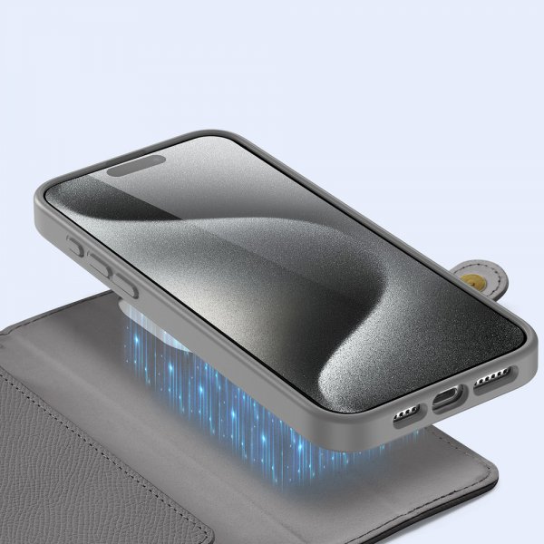 Dux Ducis iPhone 15 Pro Max Etui 2-in-1 Lawa Series MagSafe Grå