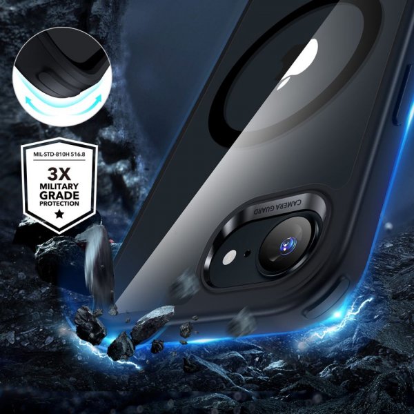 ESR iPhone 16e/17e Deksel Classic Hybrid HaloLock Svart