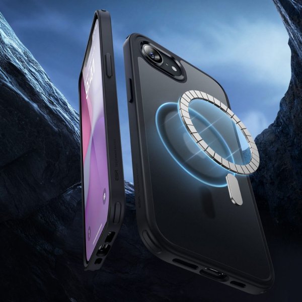 ESR iPhone 16e/iPhone 17e Deksel Classic Hybrid HaloLock Matt Svart
