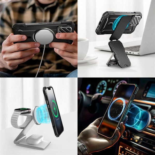 Supcase iPhone 16e/iPhone 17e Deksel UB Mag XT Svart