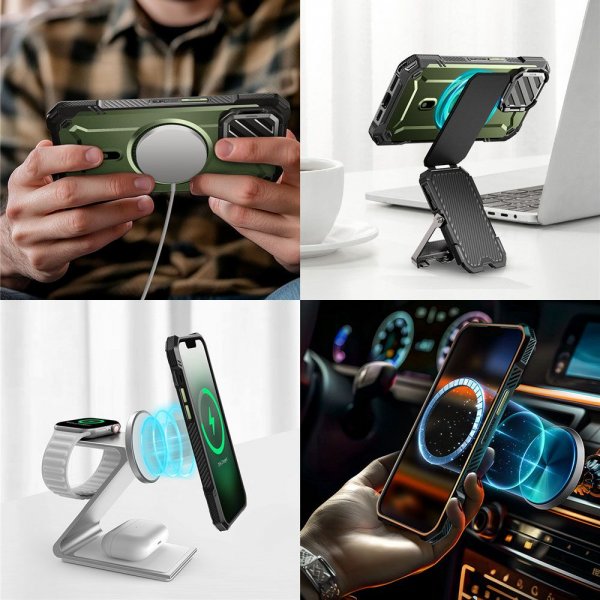 Supcase iPhone 16e/iPhone 17e Deksel UB Mag XT Grønn