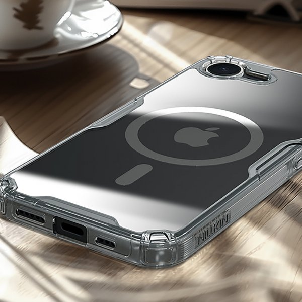 Nillkin iPhone 16e/17e Deksel Nature Pro Series MagSafe Transparent