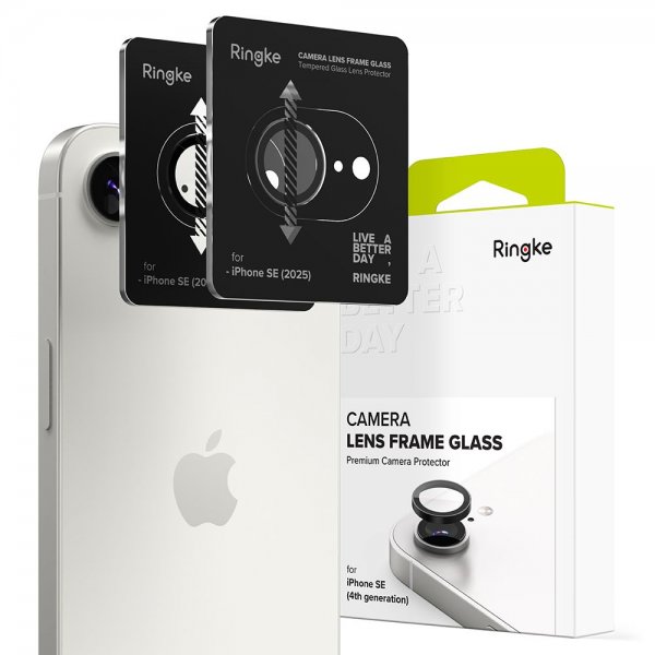 Ringke iPhone 16e/iPhone 17e Kamerabeskytter Camera Lens Frame 2-pakning