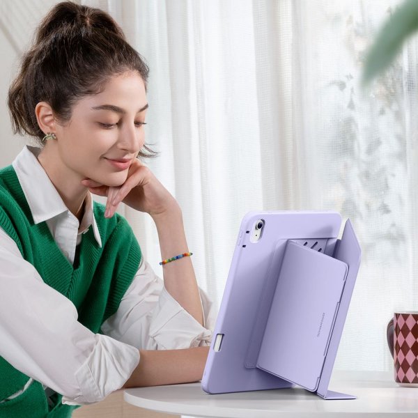 ESR iPad Air 13 (M2/M3) Etui Flip Hybrid Lilla
