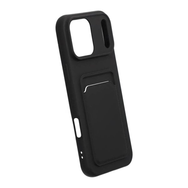 iPhone 17 Pro Max Deksel Kortholder Svart