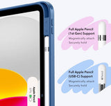 ESR iPad 10.9 (gen 10)/iPad 11 (A16) Etui Flip Hybrid Mørkeblå