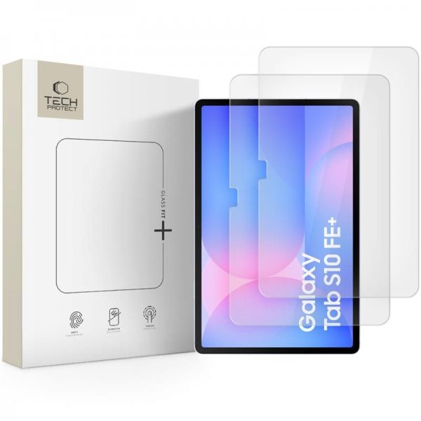 Tech-Protect Samsung Galaxy Tab S10 FE Plus Skjermbeskytter Glass Fit+