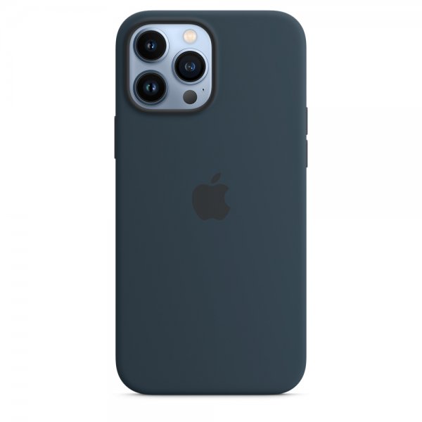Apple Original iPhone 13 Pro Max Deksel Silicone Case MagSafe Abyss Blue