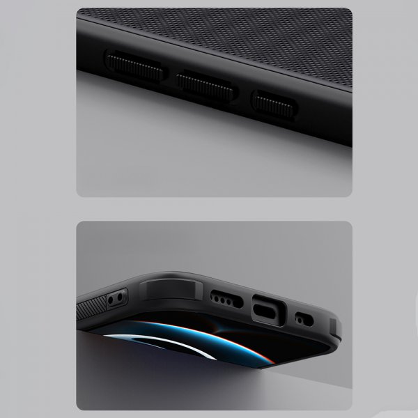 Nillkin iPhone 16e/17e Deksel Super Frosted Shield Pro MagSafe Svart