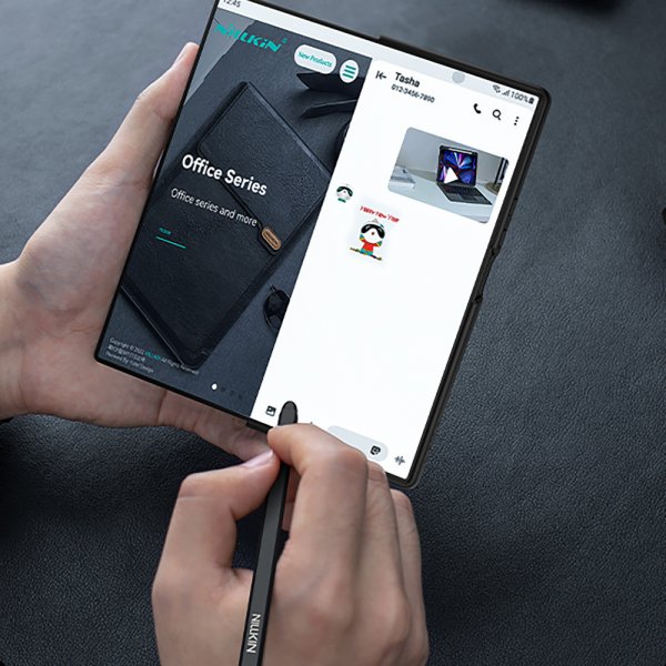 Nillkin Samsung Galaxy Z Fold 7 Etui Qin Pro Leather Svart