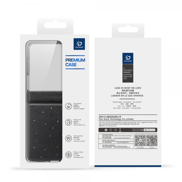 Dux Ducis Samsung Galaxy Z Flip 7 Deksel Stex Series Svart