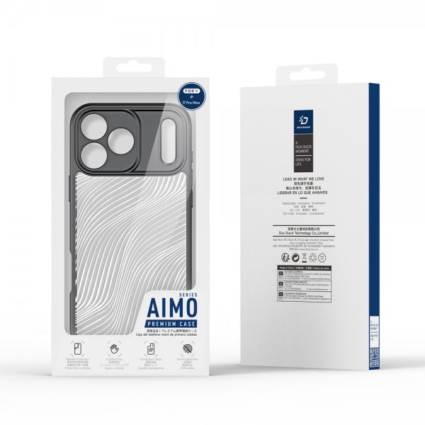 Dux Ducis iPhone 17 Pro Max Deksel Aimo Series Svart