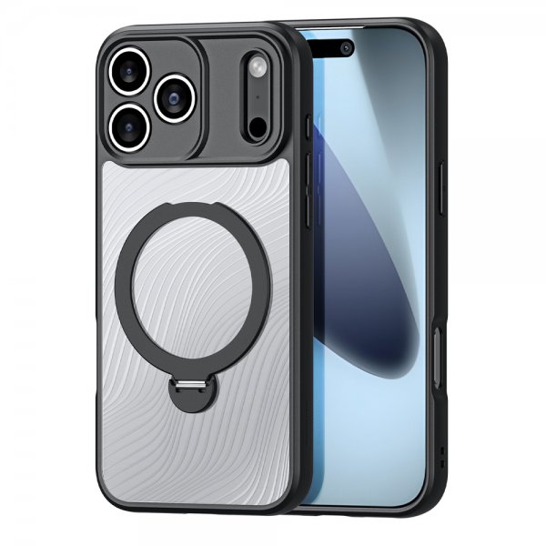 Dux Ducis iPhone 17 Pro Deksel Aimo Series MagSafe Kickstand Svart