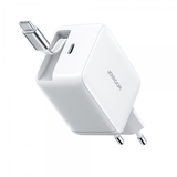 Joyroom 67W vegglader med innebygd USB-kabel og USB-C-port hvit