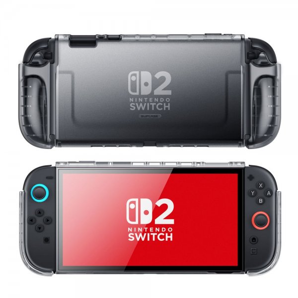 Supcase Nintendo Switch 2 Deksel Crystal Transparent Svart