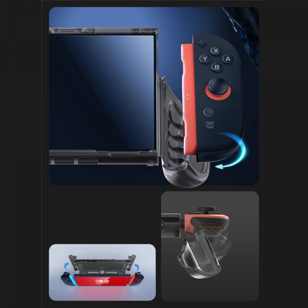 Supcase Nintendo Switch 2 Deksel Crystal Transparent Svart