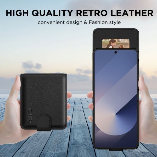 Tech-Protect Samsung Galaxy Z Flip 7 Etui Wallet Svart