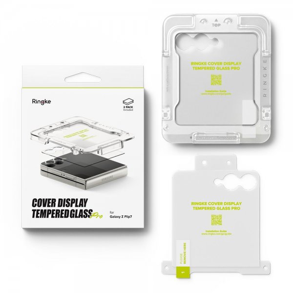 Ringke Samsung Galaxy Z Flip 7 Skjermbeskytter Easy Slide 2-pakning