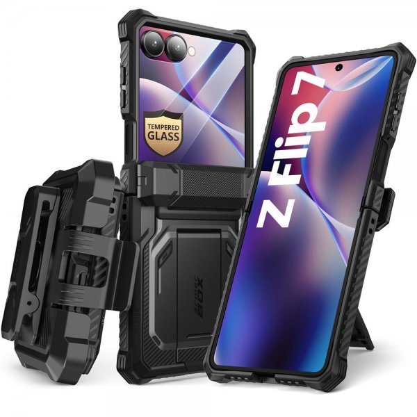 Supcase Samsung Galaxy Z Flip 7 Deksel ArmorBox Svart