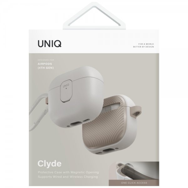 UNIQ AirPods 4 Deksel Clyde Beige