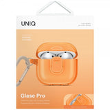 UNIQ AirPods 4 Deksel Glase Pro Oransje