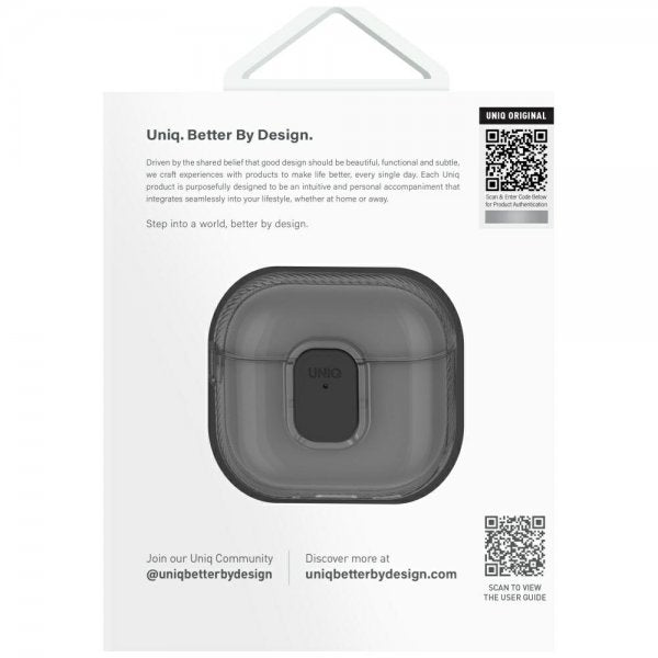 UNIQ AirPods 4 Deksel Glase Pro Transparent