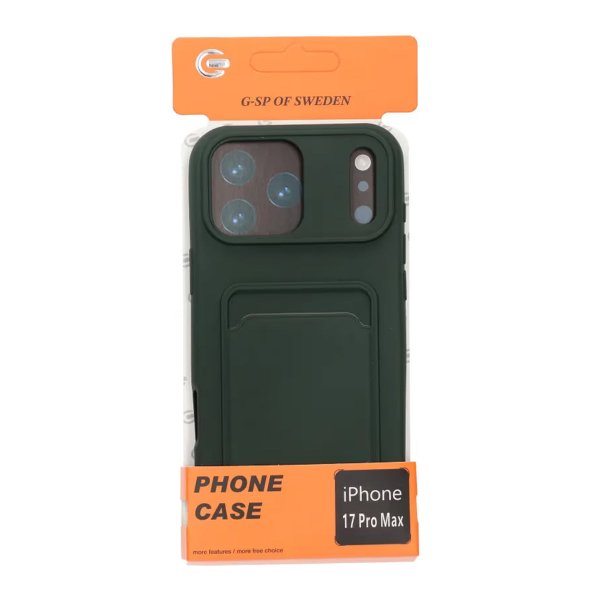 iPhone 17 Pro Max Deksel Kortholder Grønn