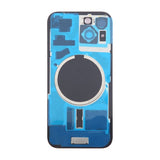 iPhone 15 baksideglass med magnet og kameralinse - rosa