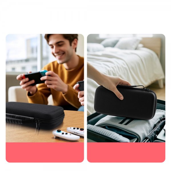 Dux Ducis Nintendo Switch 2 Veske med Håndtak og Spillrom Svart