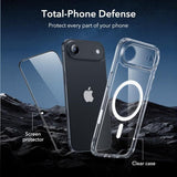 ESR iPhone Air Deksel og Skjermbeskytter Classic Hybrid MagSafe Set Transparent