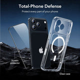 ESR iPhone 17 Pro Max Deksel og Skjermbeskytter Classic Hybrid MagSafe Set Transparent