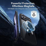 ESR iPhone 17 Pro Max Deksel og Skjermbeskytter Classic Hybrid MagSafe Set Svart Transparent