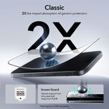 ESR iPhone 16 Pro/iPhone 17 Skjermbeskytter UltraFit 2-pakning