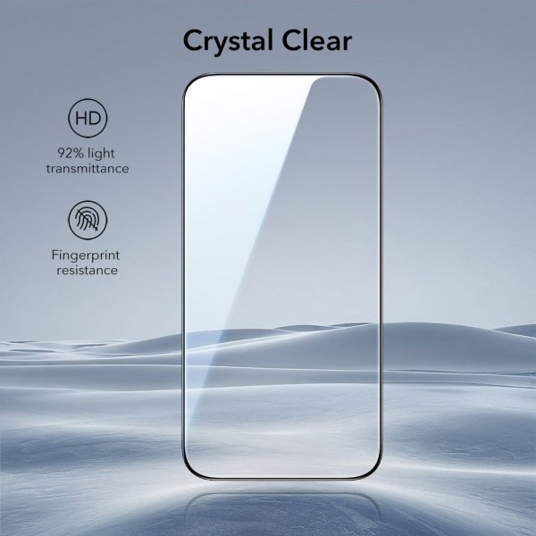 ESR iPhone 17 Pro Skjermbeskytter UltraFit 2-pakning