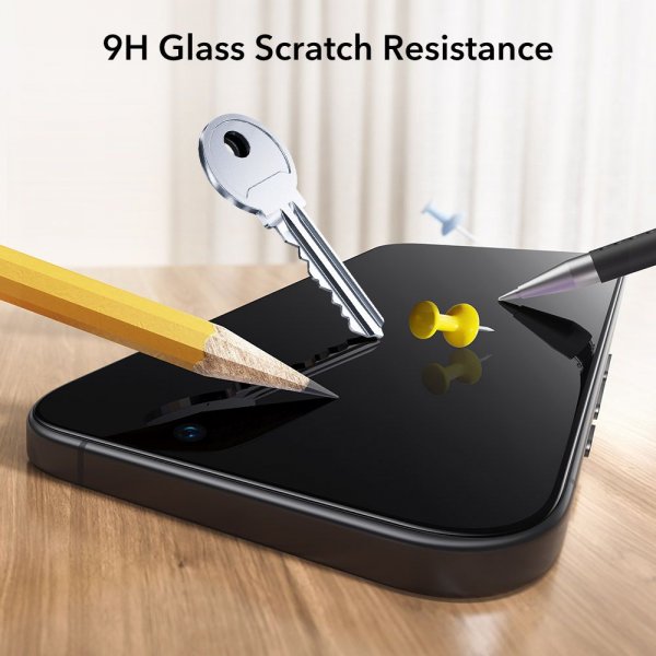 ESR iPhone 17 Pro Skjermbeskytter UltraFit 2-pakning