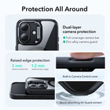 ESR iPhone 17 Deksel Classic Hybrid Kickstand MagSafe Svart Transparent