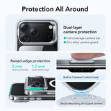 ESR iPhone 17 Pro Deksel Classic Hybrid Kickstand MagSafe Transparent