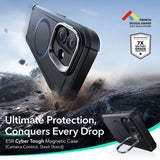 ESR iPhone 17 Deksel Cyber ​​Tough Kickstand MagSafe Svart