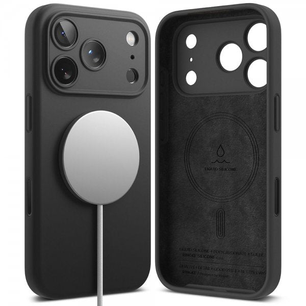 Ringke iPhone 17 Pro Max Deksel Silicone Magnetic Svart
