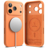 Ringke iPhone 17 Pro Max Deksel Silicone Magnetic Tangerine