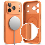 Ringke iPhone 17 Pro Max Deksel Silicone Magnetic Tangerine